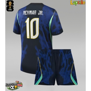 Brasilia Neymar Jr #10 Vieraspaita Lapsille MM-kisat 2026 Lyhythihainen (+ shortsit)